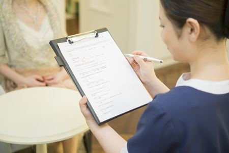 最新の健康・美容理論に基づいたヒアリング